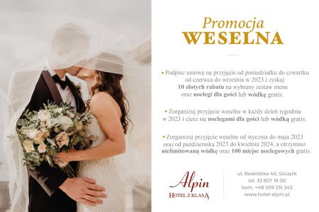 Sale weselne - Wesele w górach - Promocje weselne