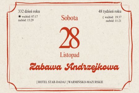 Andzejki 2026 - Andrzejki 2026 na Warmii i Mazurach - zabawa w klimacie PRL