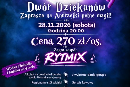 Dwór Dziekanów - Andrzejki 2026 w Dworze Dziekanów