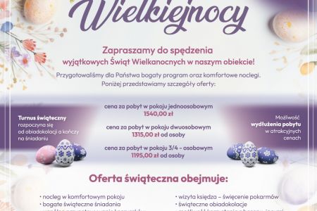 Pakiety wielkanocne 2026 - Wielkanoc 2026